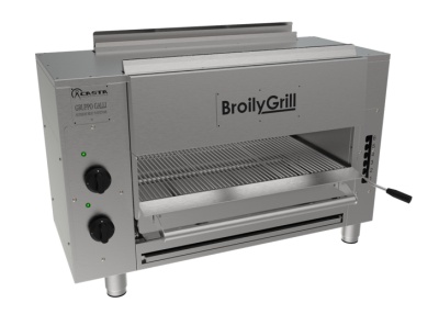 Grătar pentru steak, burger BroilyGrill electric 400V, Casta 1040x450/630x745 mm - Img 2