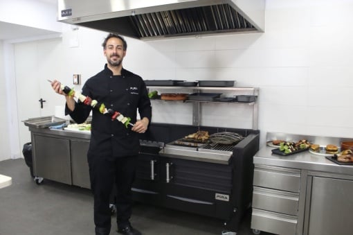 Grătar profesional Barbeque pentru Steak pe cărbuni, PIRA BBQ M150 - Img 7