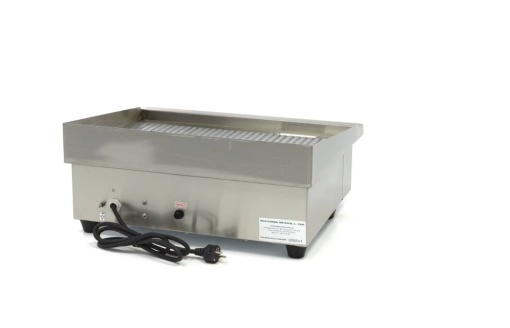 Grill Grătar frytop electric striat 550×365 mm, inox - Img 5