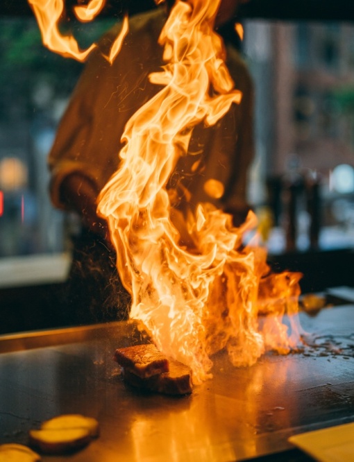 Grill japonez Teppanyaki, de banc, 210x39 cm, Casta - Img 5