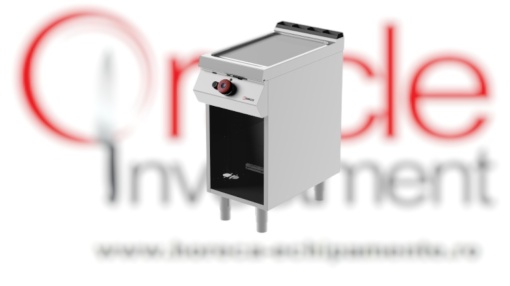 Grill simplu pe gaz, cu placă netedă, dulap neutru deschis, Desco Italia
