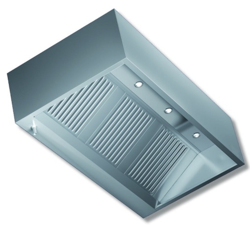 Hotă de perete cubică cu motor, 1400x1400 mm - Img 2
