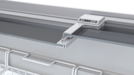 Ladă de congelare pentru înghețată, cu capac glisant din aluminiu, 251 litri, Alb, Liebherr - Img 6