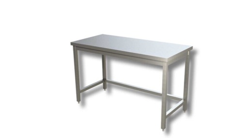 Masă de lucru din inox, 160 cm - Img 2