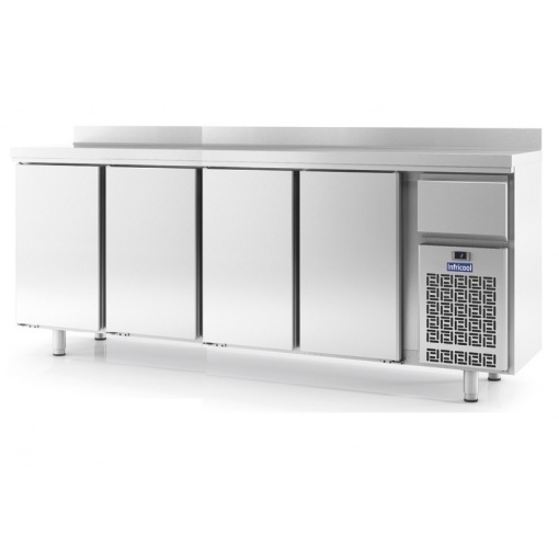 Masă de lucru frigorifică pentru bar 2452x1050 mm, 730 litri, Infrico - Img 3
