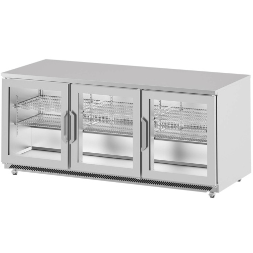 Masă frigorifică bar cu uși de sticlă 1844x811 mm, 590 litri, Infrico - Img 6