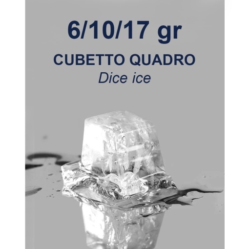 Mașină cuburi pătrate (10gr) de gheață, 140 kg/24 ore, Kastel - Img 4