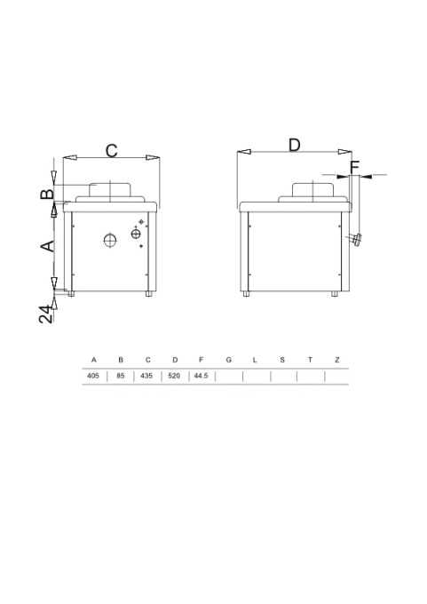 Mașină de înghețată cu extragere manuală 6L/h, răcire cu aer, Staf59 - Img 3