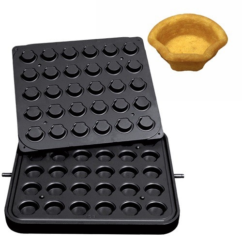 Placă pentru aparatul de tarte, 30 forme cochilie 50x45 mm - Img 2