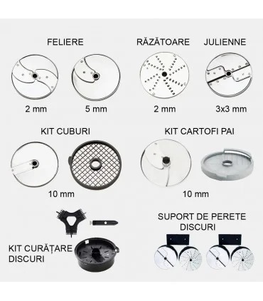 Robot profesional pentru tăiat legume CL50 ULTRA, cu 8 discuri, Robot Coupe - Img 13