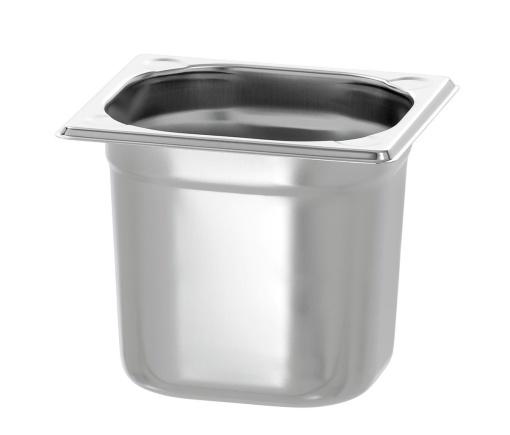 Tavă de inox (suprafață mată) GN1/6 h150 mm - Img 2