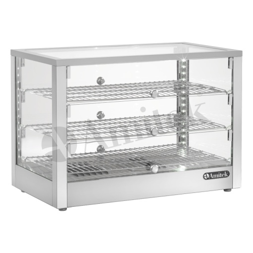 Vitrină caldă cu LED 700x400x500h mm, Amitek - Img 2
