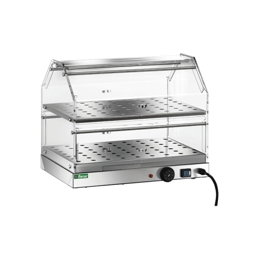 Vitrină de patiserie caldă cu 2 rafturi, Forcar - Img 2