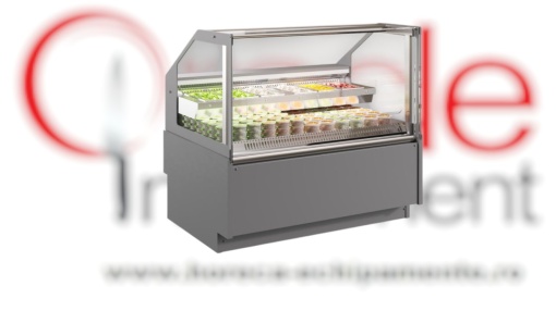 Vitrină frigorifică de expunere 1250x1220 mm, magazin sau supermarket, Infrico