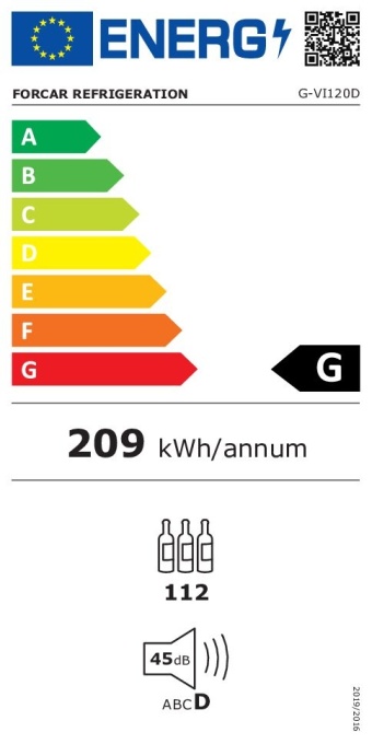 Vitrină frigorifică pentru vin 261 Litri, 2 zone de temperatură, Forcar - Img 3