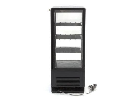 Vitrină frigorifică verticală, 78 Litri neagră - Img 3