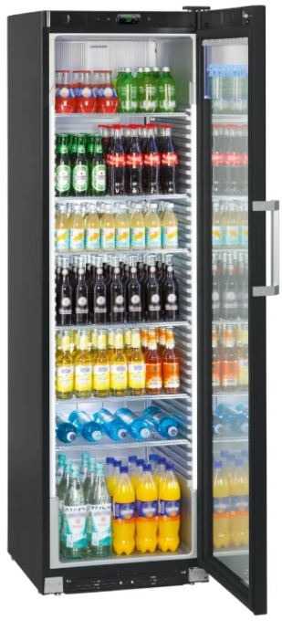 Vitrină frigorifică verticală, răcire dinamică, 422 litri, Neagră Premium, Liebherr - Img 8
