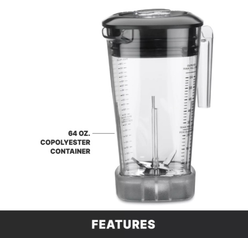 Blender profesional bucătărie, de mare putere, 1,9 Litri Waring XPREP - Img 5