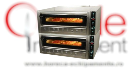 Cuptor dublu de pizza pe gaz