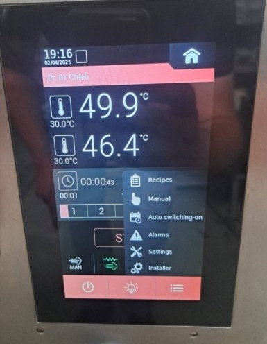 Cuptor electric panificație patiserie cu 2 vetre, hotă și dospitor - Img 5