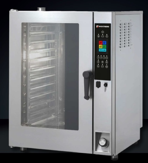 Cuptor pe gaz combisteamer 11 tăvi GN1/1, touchscreen, Professional Inoxtrend - Img 8