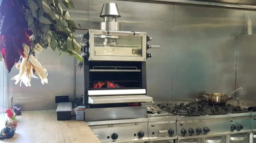 Cuptor pentru steak pe cărbuni, deschidere verticală, Pira 70 LUX ED - Img 8
