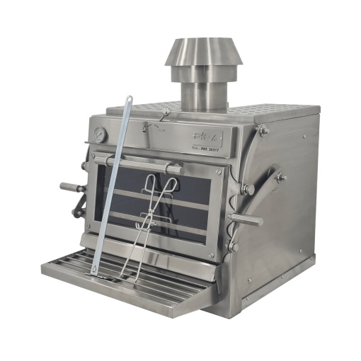 Cuptor pentru steak pe carbuni, deschidere verticala, Pira 70 XL Silver ED - Img 7