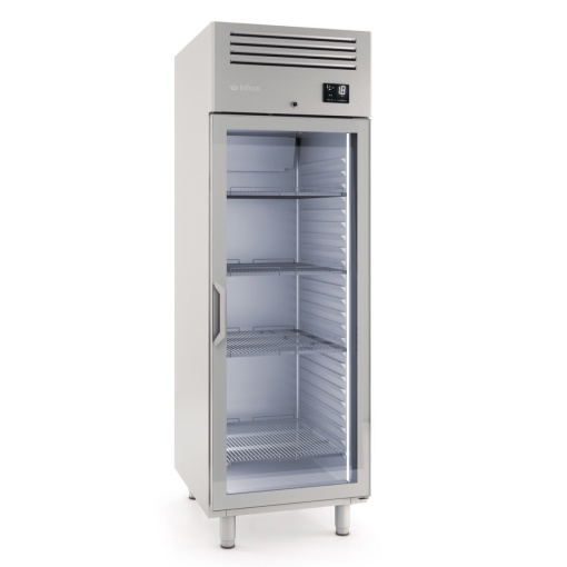 Dulap de congelare din inox cu ușă de sticlă, 560 litri - Img 2