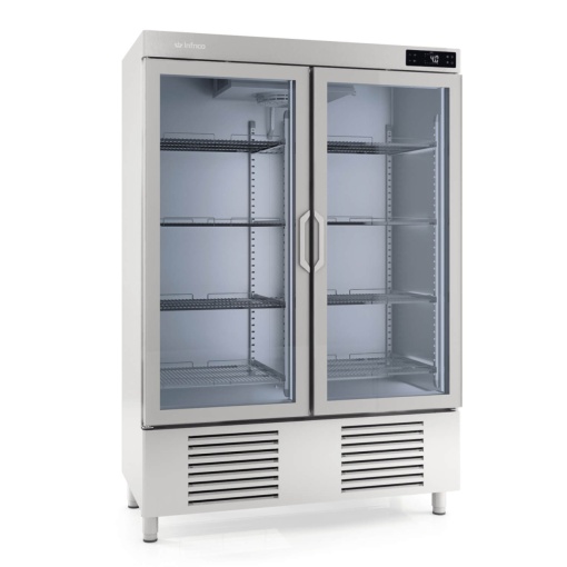 Dulap de congelare din inox și 2 uși de sticlă, 1110 litri - Img 2