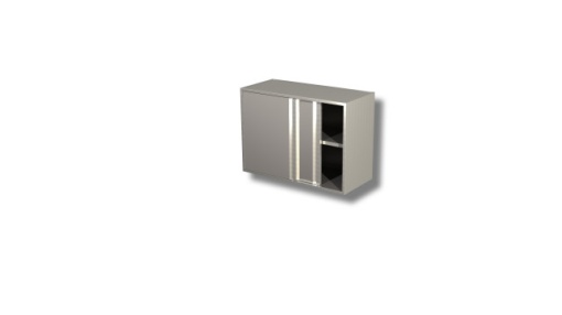 Dulap inox de perete cu uși glisante, 1400x400x800 mm - Img 2