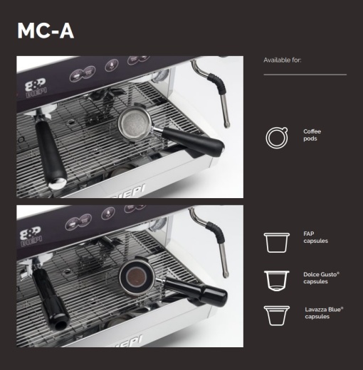Espressor automatic pentru cafea, 2 grupuri, MC-A Biepi - Img 7