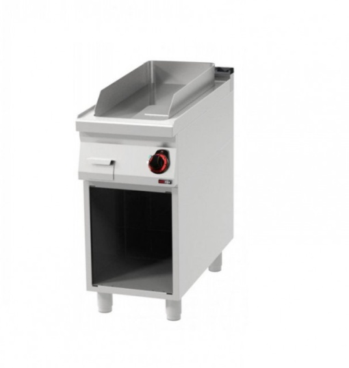 Fry top electric cu suprafata neteda CROMATA si suport deschis