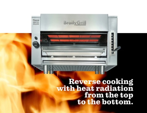 Grătar pentru steak, burger BroilyGrill electric 230V, Casta 800x600/780x745 mm - Img 7
