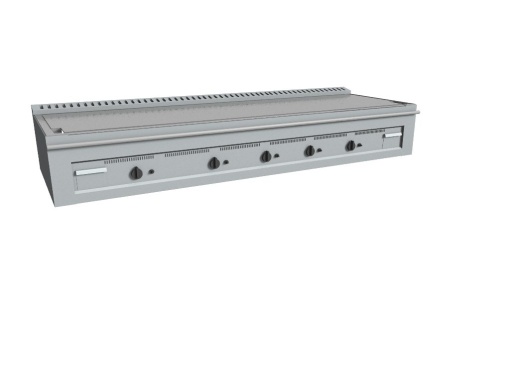 Grill japonez Teppanyaki, de banc, 220x39 cm, Casta - Img 2