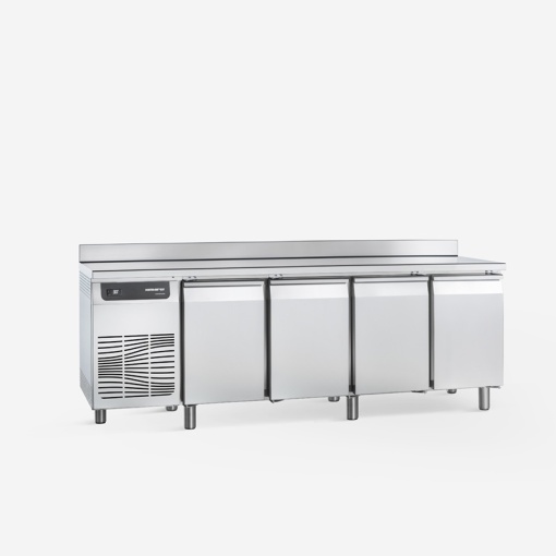 Masă frigorifică cu 4 usi și rebord, 2280x700x950 mm Gastronorm, Samaref - Img 3