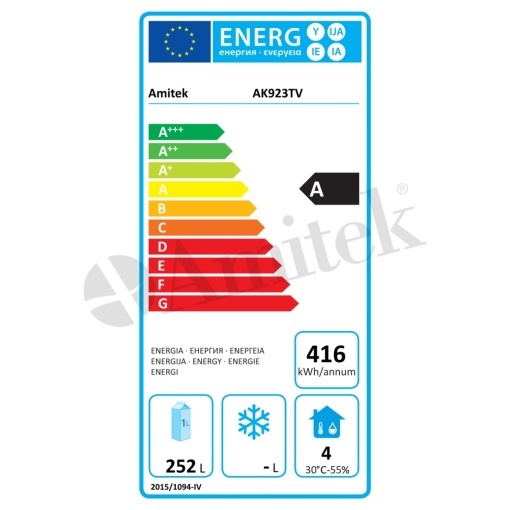 Masă frigorifică profesională ventilată 3x GN1/1, Amitek AK923V - Img 3