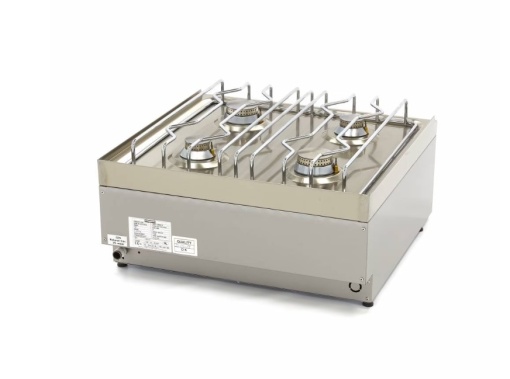 Mașină de gătit pe gaz, 4 arzătoare 17 kW, de banc 600x600x240 mm - Img 2