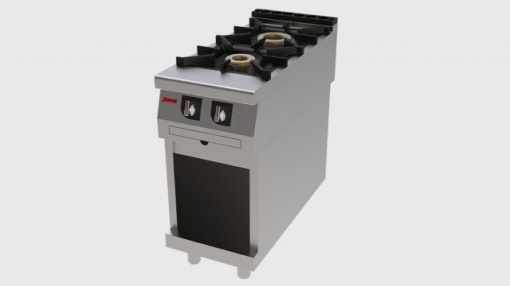Mașină de gătit pe gaz cu 2 arzătoare, Jemi - Img 2