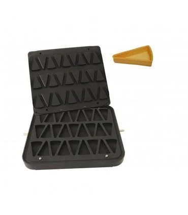 Placă pentru aparat de tarte, 27 forme mini felie tort 67x38 mm - Img 2