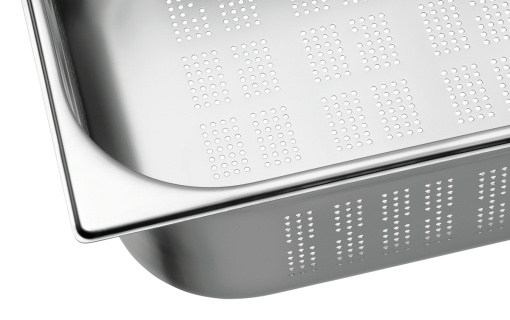 Tavă de inox (perforată) GN2/3 h 150 mm - Img 3