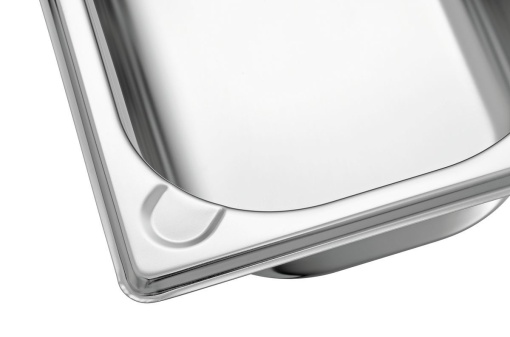 Tavă de inox (suprafață mată) GN1/4 h 65 mm - Img 3
