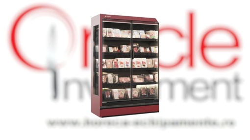 Vitrină frigorifică mixtă cu uși 1250x2050 mm, magazin sau supermarket, Infrico