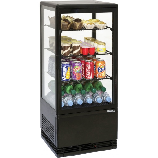 Vitrină frigorifică neagră 78 L de expunere, Casselin - Img 2