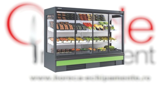 Vitrină frigorifică verticală, plug in 2500x2000 mm, Rotterdam magazin sau supermarket, Infrico