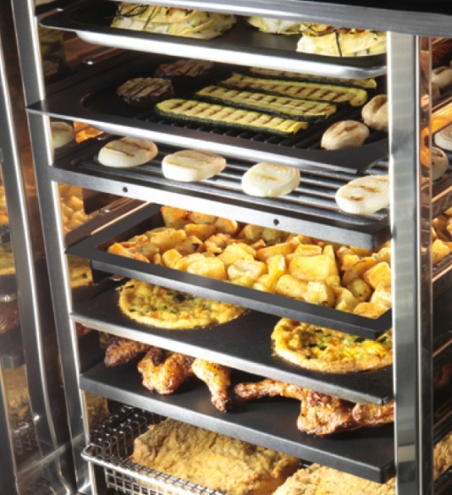 Cuptor pe gaz combisteamer 4 tăvi 60x40 cm, electromecanic, Flexo Catering Inoxtrend - Img 5