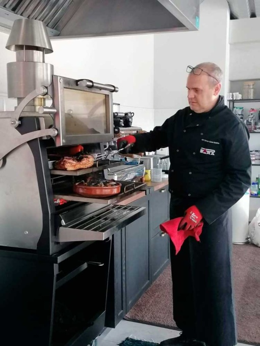 Cuptor pentru steak pe cărbuni, deschidere verticală, Pira 70 LUX ED - Img 5