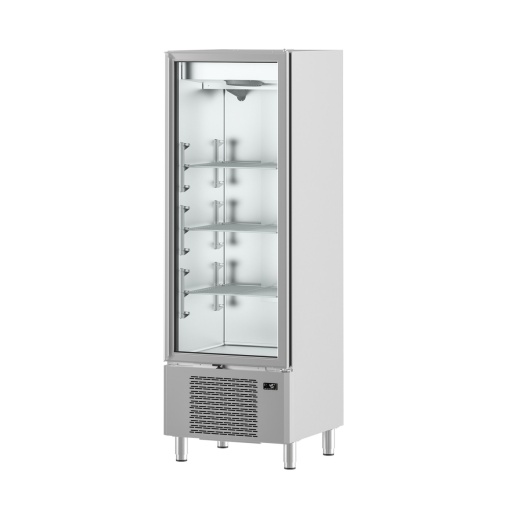 Dulap frigorific de inox cu 1 ușă de sticlă, 610 litri, Infrico - Img 2