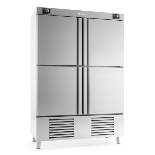 Dulap frigorific de inox cu 4 uși, 1110 litri, Infrico - Img 3