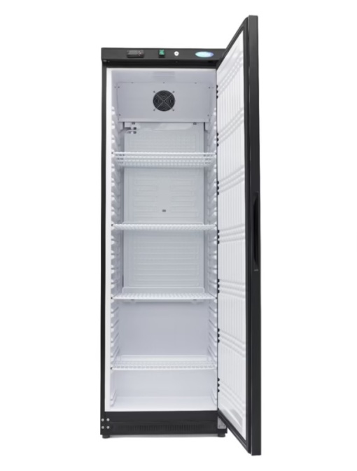 Dulap frigorific negru 400 litri cu 4 rafturi, frigider profesional Maxima - Img 7