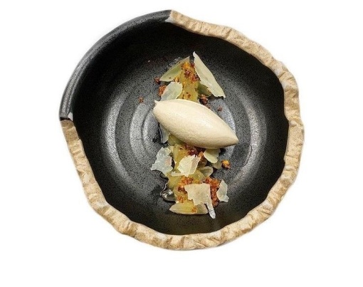 Farfurie neagră de paste/salată Fine Dining 24x6.5 cm, set de 4 bucăți, Sucro PuraSangre - Img 8